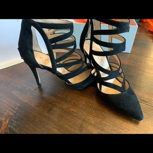 Black ankle heels, brand new